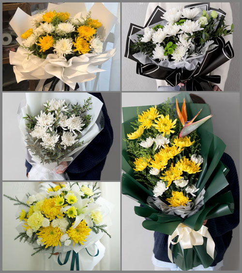 安徽阜阳市颍东区插花镇前于村白事花束代送